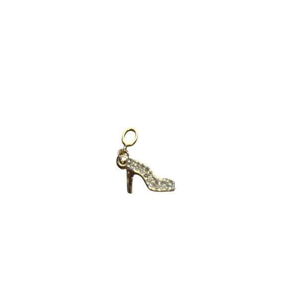 Gold colored Shoe charm heel - Picture 1 of 1